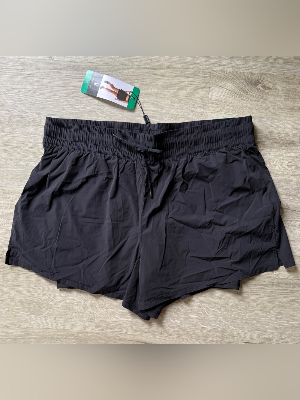 Spyder Woven Active Shorts Women’s XL Black Running Gym Compression